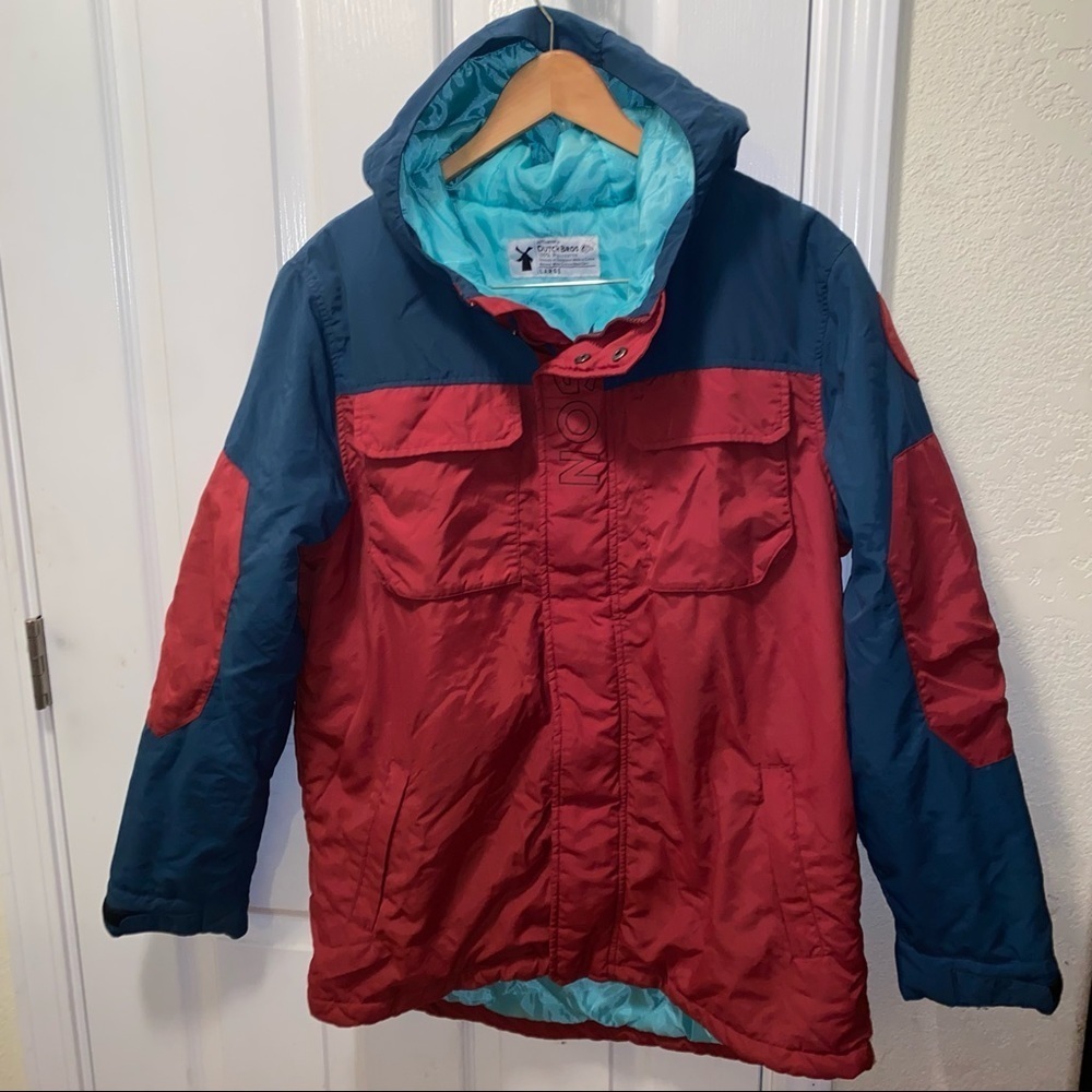 Dutch Bros Oregon winter jacket hooded. Small
